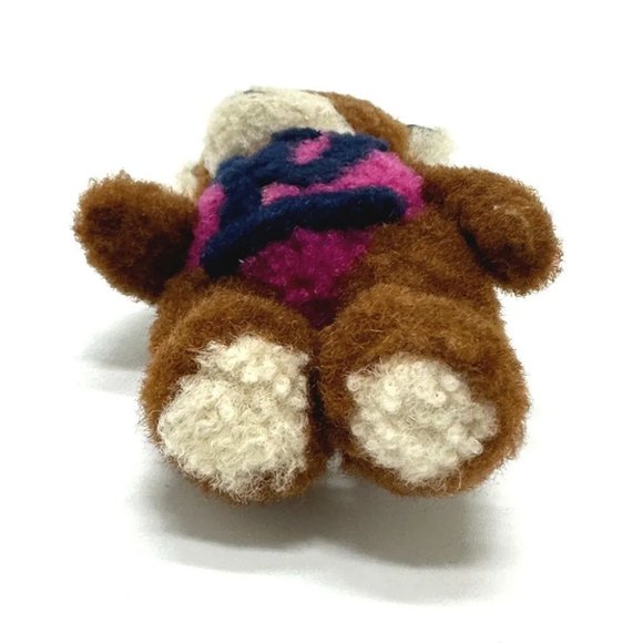 LOUIS VUITTON Porte Cles LV Teddy Bear Bag Charm Key Holder mohair Brown - Picture 4 of 12